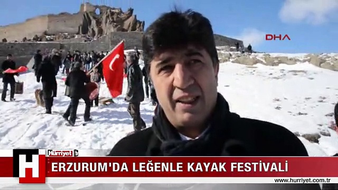 YURDUM HABERİ! ERZURUM'DA LEĞENLE KAYAK FESTİVALİ