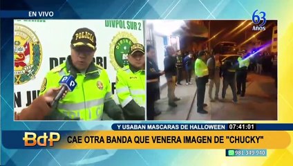 "Primos de Chucky": Otra banda rendía culto a muñeco diabólico y robaba con máscaras de 'La Monja'