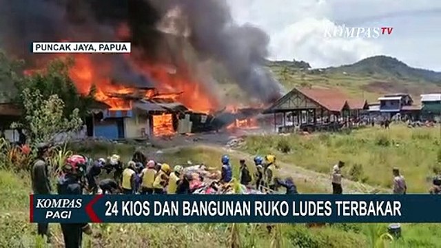 Puluhan Kios dan Ruko di Pasar Lama Kota Baru Papua Ludes Terbakar!