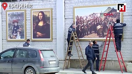 İstinat duvarları tuval oldu