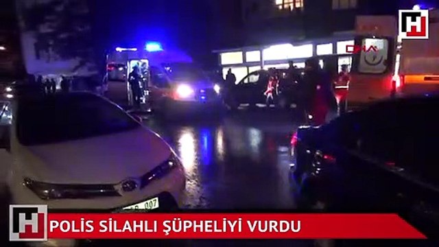 Polis silahlı şüpheliyi vurdu