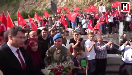 Gümüşhaneliler Mehmetçiği bağrına bastı