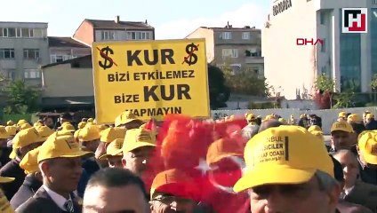 UBER davası için taksiciler adliye önünde toplandı