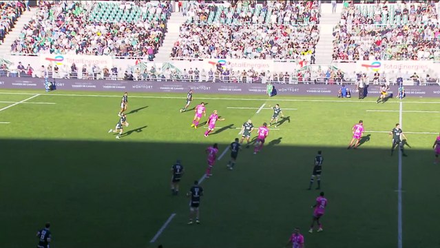 TOP 14 - Essai de Daniel IKPEFAN 2 (SP) - Section Paloise - Stade Français Paris - Saison 2022:2023