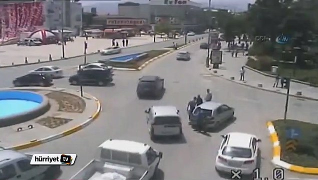 Erzincan'daki trafik kazaları MOBESE'de