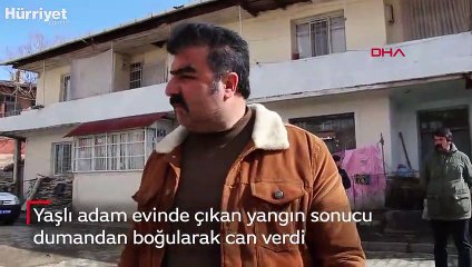 Yaşlı adam feci şekilde can verdi