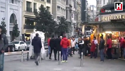 İstanbul'un göbeğinde vatandaşla esnaf birbirine girdi