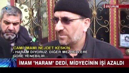 İmam 'Midye haramdır' dedi, satışlar durdu
