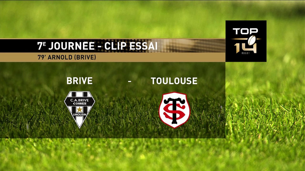 TOP 14 - Essai de Samuel ARNOLD (CAB) - CA Brive - Stade Toulousain - Saison 2022:2023