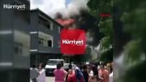 Son dakika haber... Eyüpsultan Göktürk'te iki katlı binanın çatısında yangın