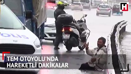 Esenyurt TEM bağlantı yolunda hareketli dakikalar