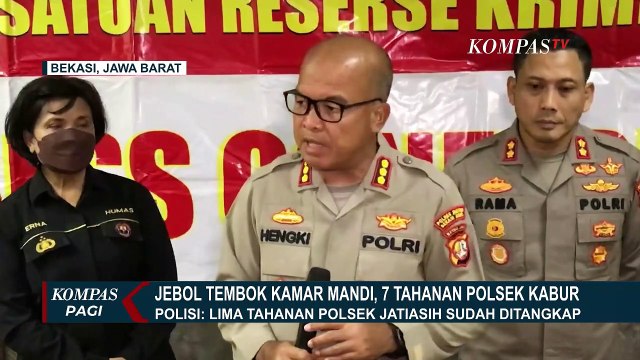 Lima dari 7 Tahanan yang Kabur Berhasil Ditangkap, Polisi Periksa 5 Anggota Polsek Jatiasih!