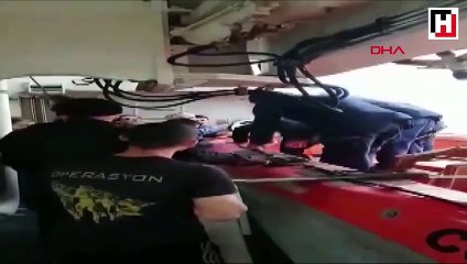 Bakanlık 5 ton toz esrar ele geçirilen 'Birlik Operasyonu'nun görüntülerini paylaştı