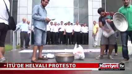 İTÜ'DE HELVALI PROTESTO
