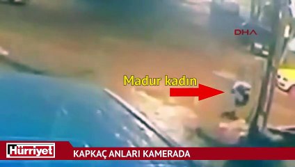 Kadınları hedef seçen kapkaççılar güvenlik kamerasında
