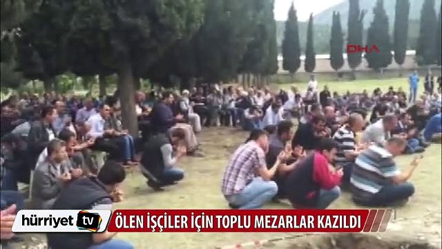 Hayatını kaybeden maden işçileri için toplu mezarlar kazıldı