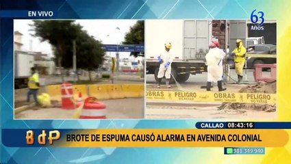 Línea 2 del Metro de Lima: limpian extraña espuma marrón que alarmó a los vecinos del Callao