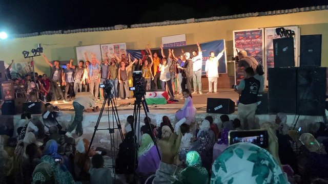 Amaral en los campamentos de refugiados saharauis