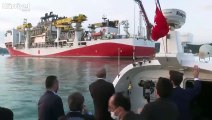 Cumhurbaşkanı Erdoğan, Fatih sondaj gemisini Karadeniz'e uğurladı