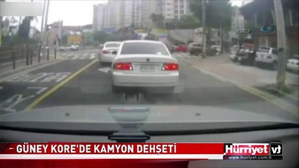 GÜNEY KORE'DE KAMYON DEHŞETİ
