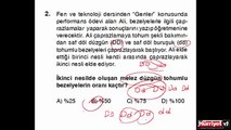 FEN VE TEKNOLOJİ SORULARININ ÇÖZÜMLERİ