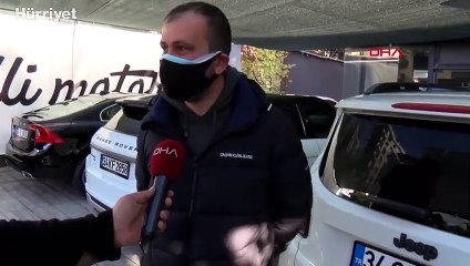 10 saniye süren lüks otomobilden far hırsızlığı kamerada