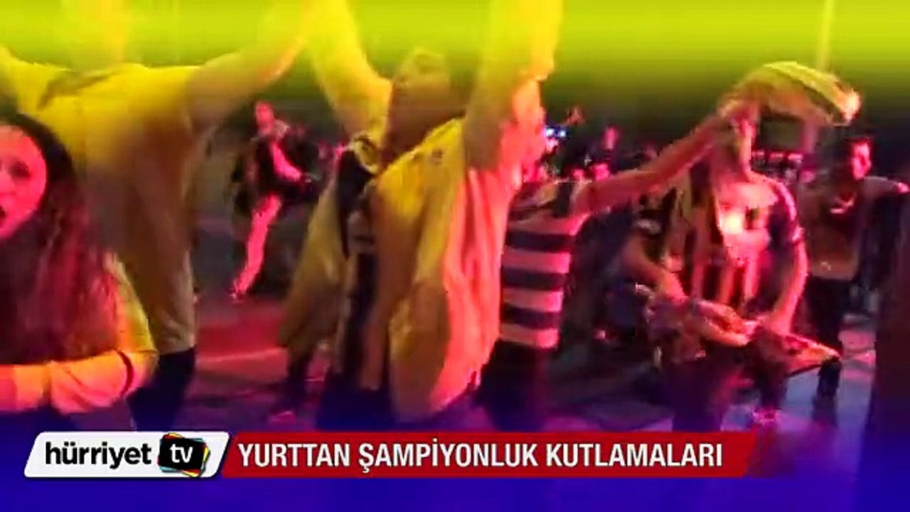 Tüm yurtta Fenerbahçeliler şampiyonluğu böyle kutladı