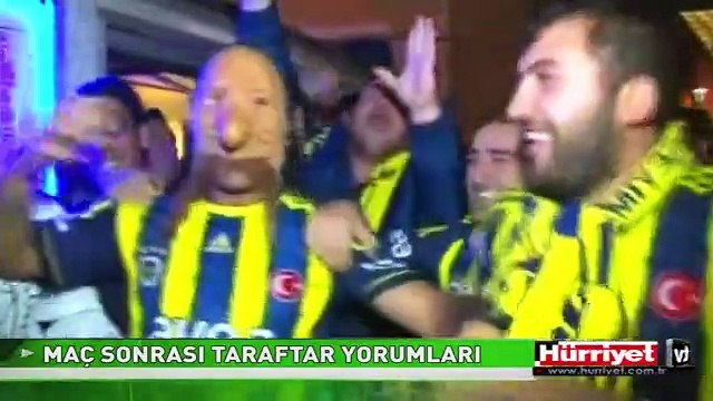 FENERBAHÇELİ TARAFTARLARIN GALİBİYET COŞKUSU