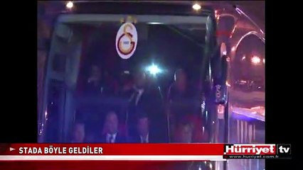 FENERBAHÇE VE GALATASARAY STADA BÖYLE GELDİ
