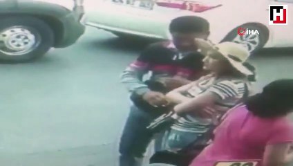 Fatih’te kapkaç anı kamerada