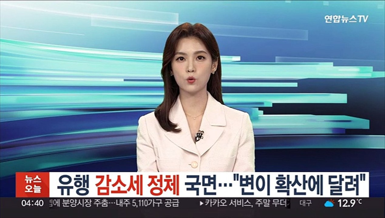 유행 감소세 정체 국면…"변이 확산에 달려"