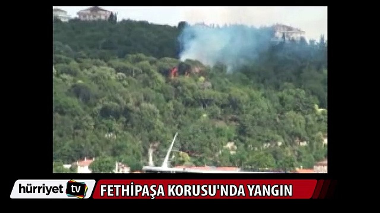 Üsküdar Fethipaşa Korusu yakınındaki tarihi köşk yanıyor