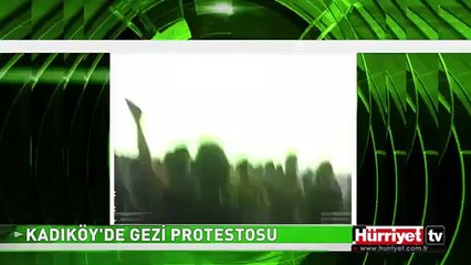 KADIKÖY ŞÜKRÜ SARAÇOĞLU'NDA 'GEZİ' PROTESTOSU