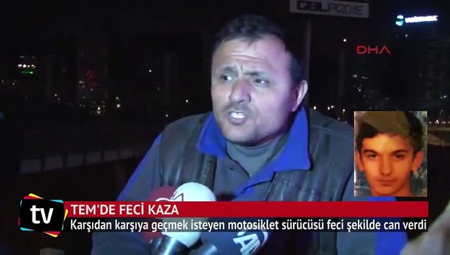 Kağıthane, TEM otoyolu üzerinde feci kaza