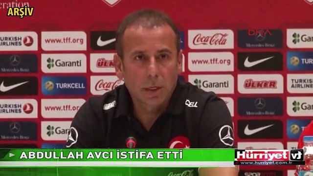 A MİLLİ TAKIM TEKNİK DİREKTÖRÜ ABDULLAH AVCI İSTİFA ETTİ