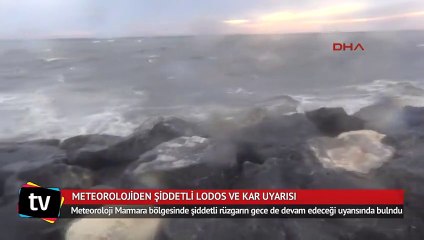 Meteorolojiden şiddetli lodos ve kar uyarısı