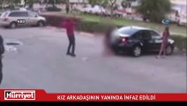 Kız arkadaşının yanında infaz edildi