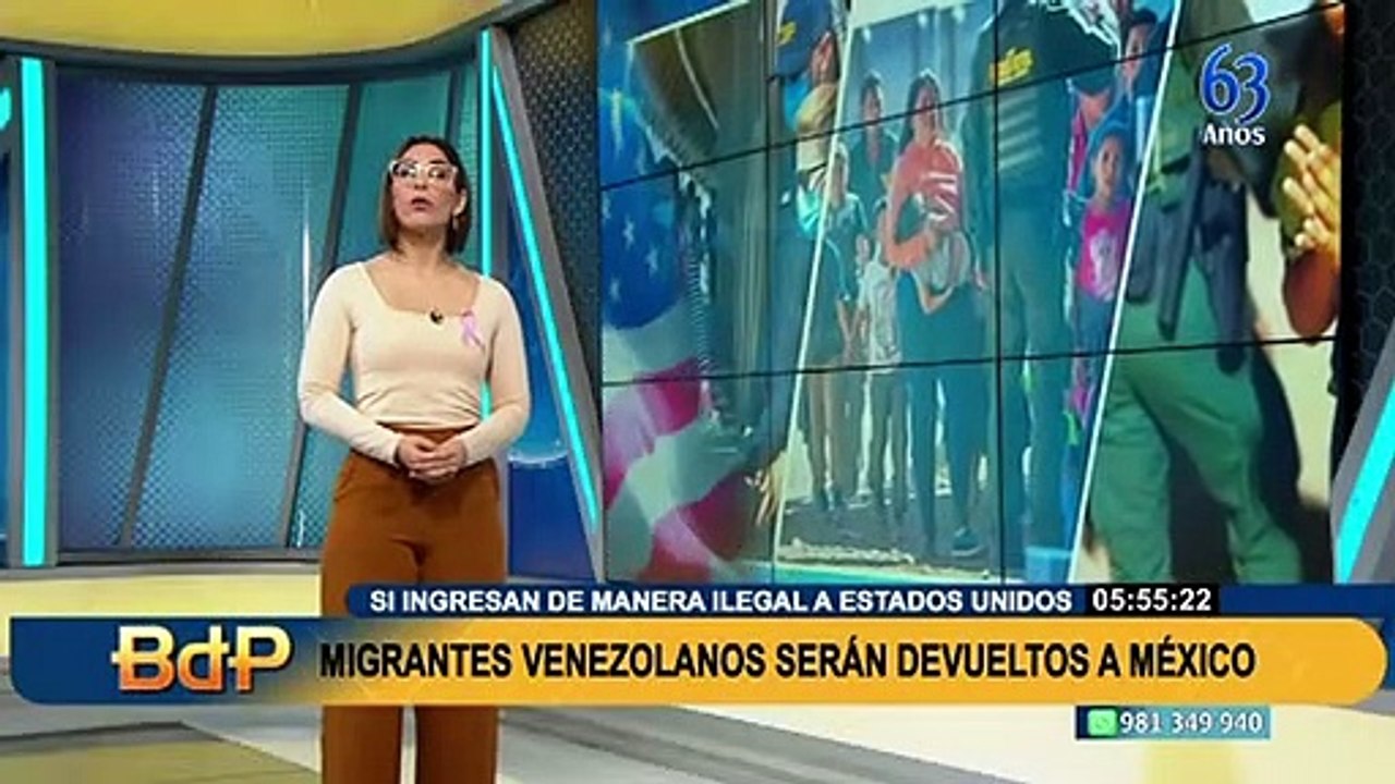 Migrantes venezolanos que ingresen ilegalmente a Estados Unidos serán devueltos a México