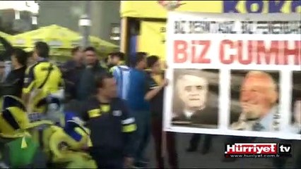 KADIKÖY'DE BEŞİKTAŞ TARAFTARI SÜRPRİZİ