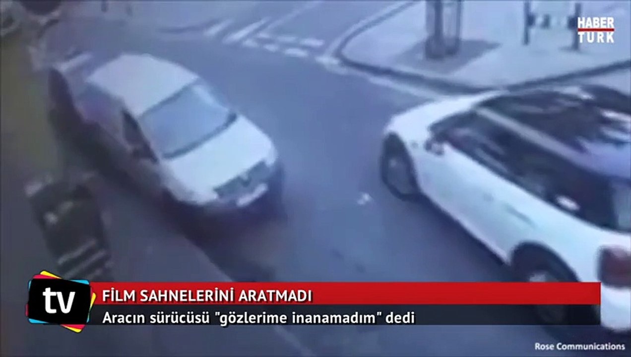 Film sahnelerini aratmayan kaza