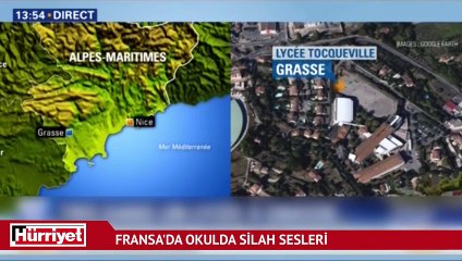 Fransa'da okulda silah sesleri