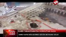 Kabe'de vinç devrildi: Ölü ve yaralılar var