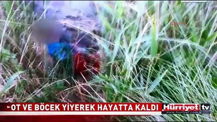 KORKU FİLMİ GİBİ! 5 GÜN OT VE BÖCEK YEMİŞ