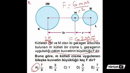 FİZİK SORULARININ ÇÖZÜMLERİ