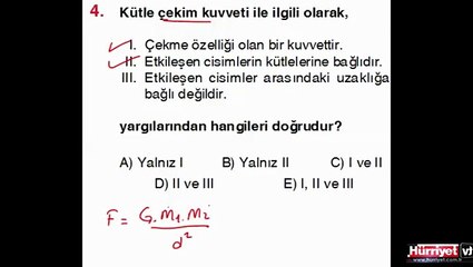 FİZİK SORULARININ ÇÖZÜMLERİ