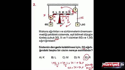 FİZİK SORULARININ ÇÖZÜMLERİ