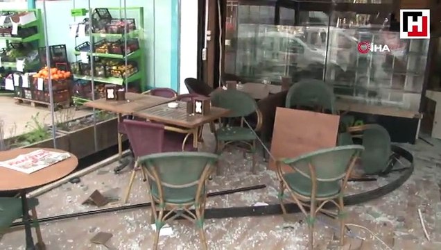 Fren yerine gaza bastı otomobiliyle fırına daldı