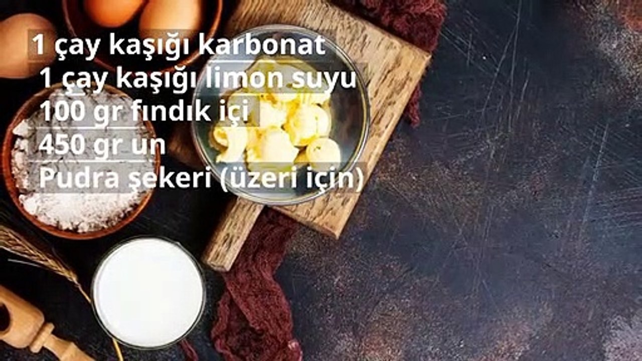 Ağızda dağılan lezzetli fındıklı kurabiye tarifi