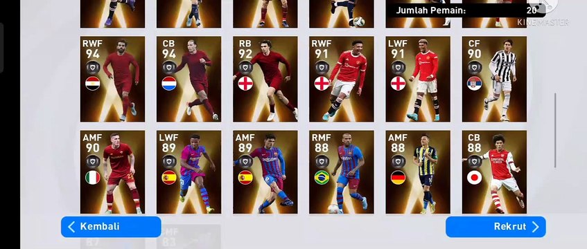 OPEN FAN'S CHOICE: WORLDWIDE CLUBS #PES #PESMOBILE #PES2021 #KONAMI #EFOOTBALL