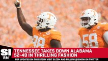 Tennessee Takes Down Alabama, 52-49